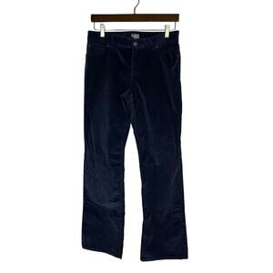 J Jill Bootcut Corduroy Stretch Pants Navy Sz 6 Mid Rise Classic 5 Pocket